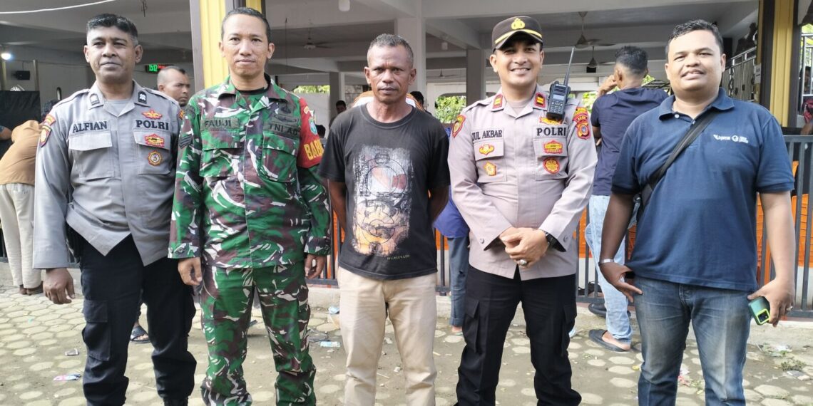 Kapolsek Blang Mangat Turun Langsung Amankan Pilchiksung di 18 Gampong