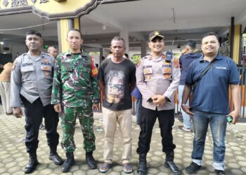 Kapolsek Blang Mangat Turun Langsung Amankan Pilchiksung di 18 Gampong