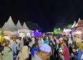 Bupati Ayah Wa Singgah di Stand Lapang, Malam Kedua Milad Samudera Pasai Dipadati Pengunjung