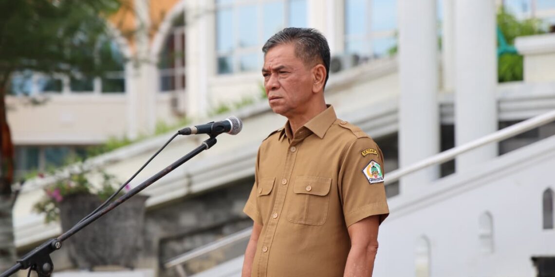 Kadis Kominfosa Fauzan Pimpin Mengheningkan Cipta, ASN Aceh Utara Kenang Tiga ASN Korban Penembakan