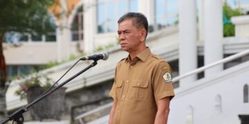 Kadis Kominfosa Fauzan Pimpin Mengheningkan Cipta, ASN Aceh Utara Kenang Tiga ASN Korban Penembakan