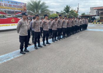 Polres Lhokseumawe Gelar Apel Kesiapan Pengamanan Pilchiksung