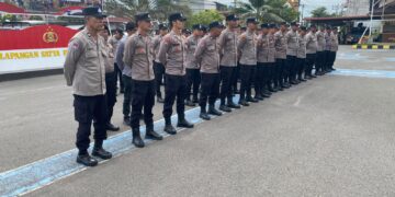 Polres Lhokseumawe Gelar Apel Kesiapan Pengamanan Pilchiksung 