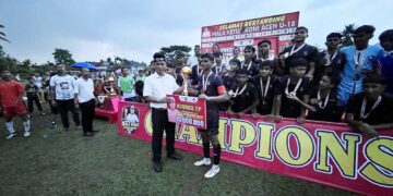 Kapolres Lhokseumawe Hadiri Penutupan Turnamen U-18 Piala Ketua KONI Aceh, Dorong Pembinaan Talenta Muda
