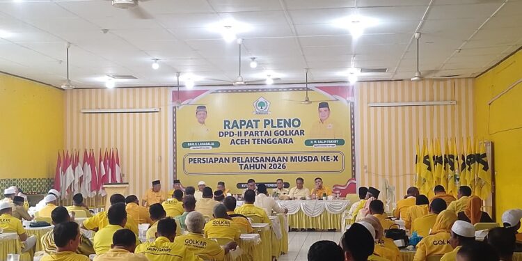 Jelang Musda X, DPD II Partai Golkar Aceh Tenggara Gelar Rapat Pleno