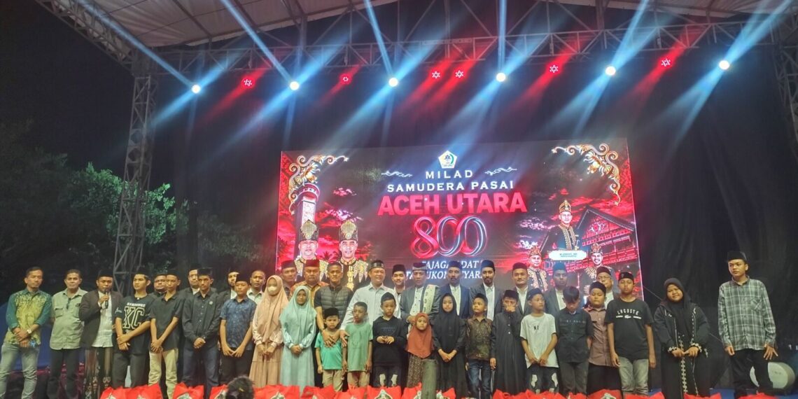 Majelis Haflah Al-Qur’an dan Seulaweut Semarakkan Malam Keempat Milad Samudera Pasai ke-800, Santunan Anak Yatim Warnai Acara
