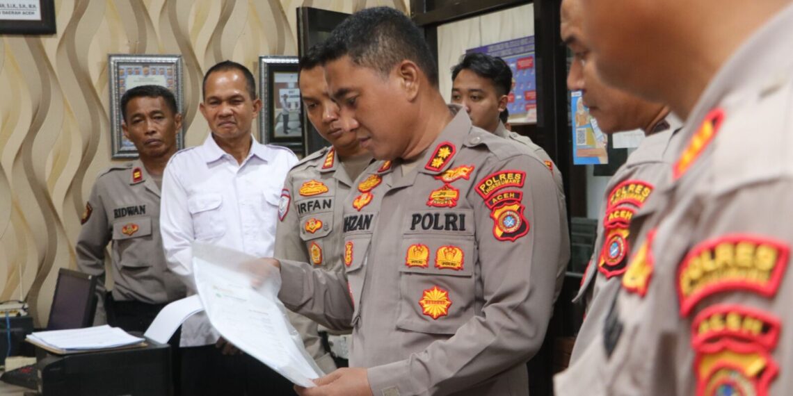 Pastikan Pelayanan Tetap Prima, Kapolres Lhokseumawe Sidak Ruang Pelayanan Kepolisian