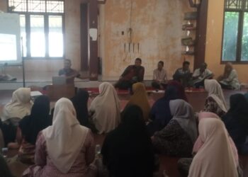 Puluhan Warga Gampong Pante Aceh Utara Ikuti Sosialisasi Portal Perlinsos