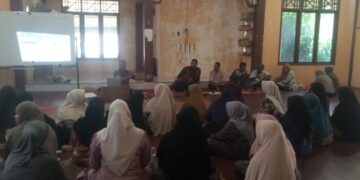 Puluhan Warga Gampong Pante Aceh Utara Ikuti Sosialisasi Portal Perlinsos