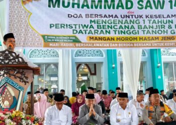 Wagub Aceh Hadiri Maulid Nabi dan Doa Bersama Mengenang Bencana Banjir-Longsor di Gayo