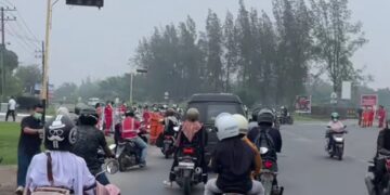 Respons Cepat Akibat Asap Karthula, PT PIM Bagikan Masker ke Pengguna Jalan Medan-Banda Aceh