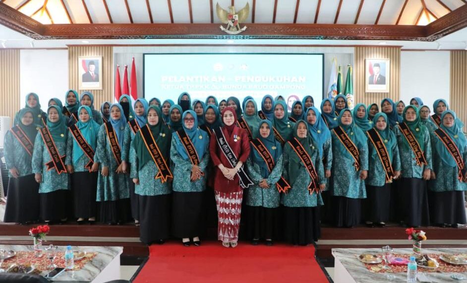 Yulinda Sayuti Resmi Kukuhan 48 Bunda PAUD Gampong se-Kota Lhokseumawe