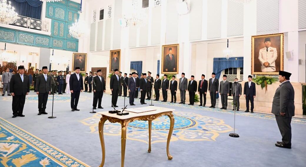 Presiden Prabowo Lantik Empat Wakil Menteri Kabinet Merah Putih di Istana Negara