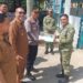 Kapolsek Samudera Bawa Kue ke Koramil, Beri Kejutan HUT TNI ke-81