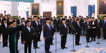 Prabowo Resmi Lantik Menteri dan Pejabat Tinggi Negara, Ini Daftarnya